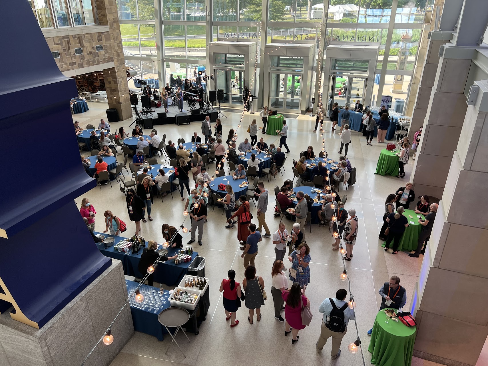 arial view of conference venue